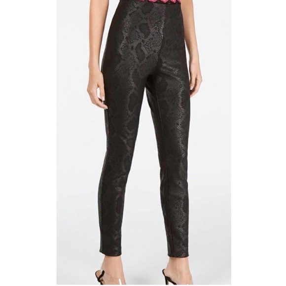 INC International Concepts Black Faux Snake
Print Ponte Pants Size 14 - Picture 10 of 10